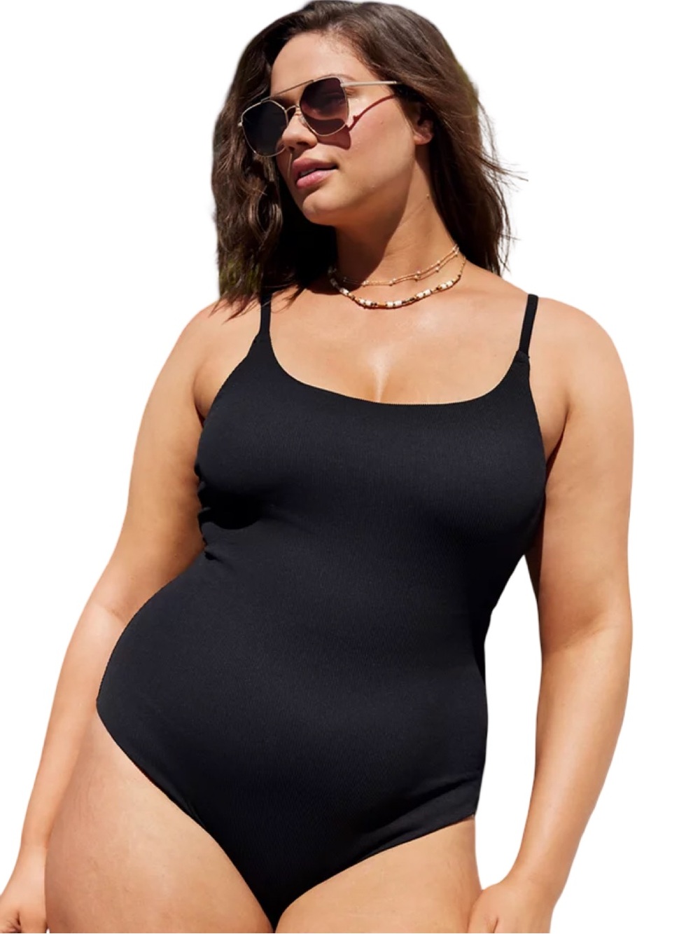 Aerie Ribbed Tie Back One Piece Swimsuit XL Long